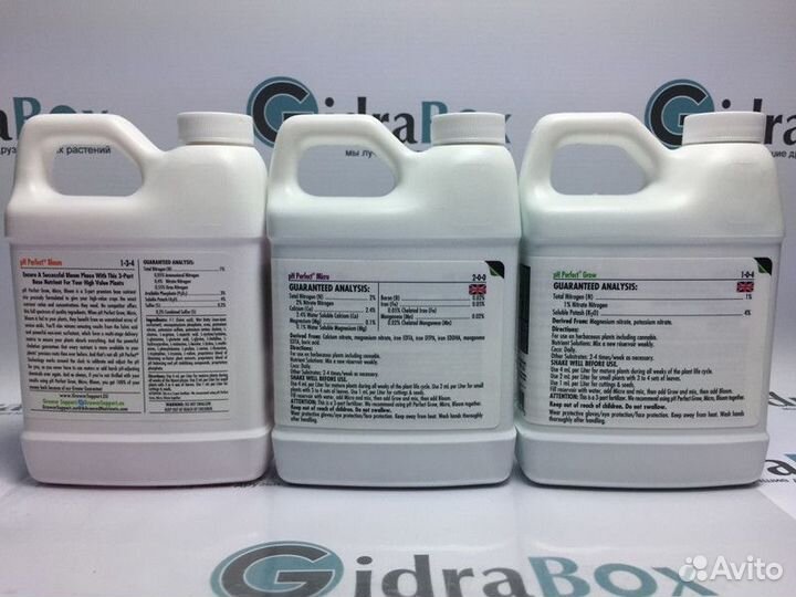 Комплект удобрений pH Perfect (Grow+Bloom+Micro) A