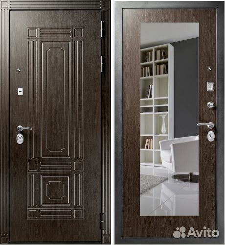 Входная дверь Бастион Форте люкс зеркало
