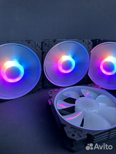 Комплект 3 кулера для корпуса + контроллер + пульт