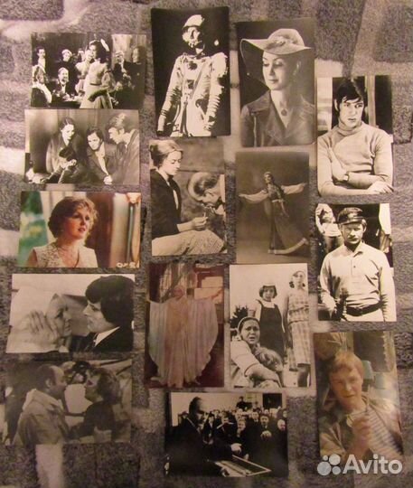 Фотографиями советских актеров, наборы открыток