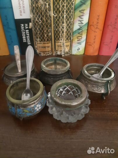 Солонки в мельхиоре времен СССР