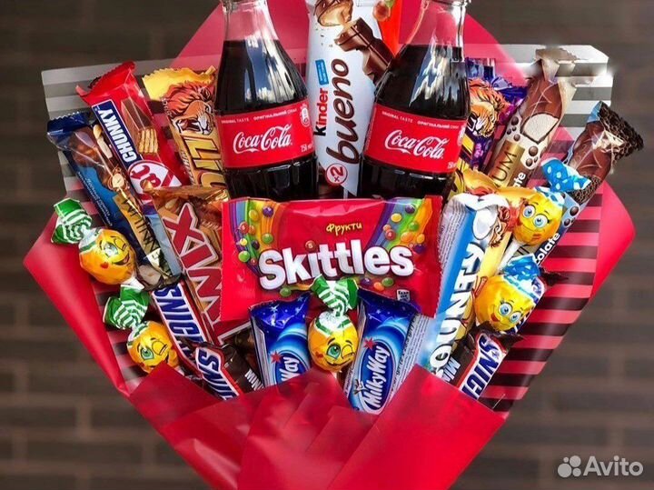 Сладкие букеты из конфет