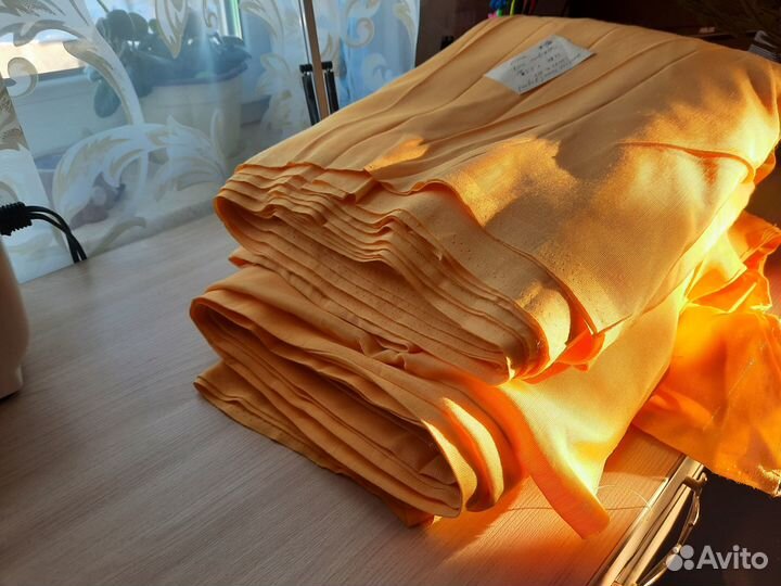 Шторы СССР новые и б/у + портьерная ткань