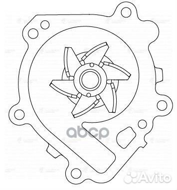 Насос водяной chery QQ6 (06) indis (10) 1.3I