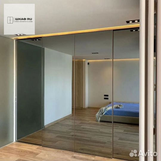 Шкаф распашной с фрезеровкой