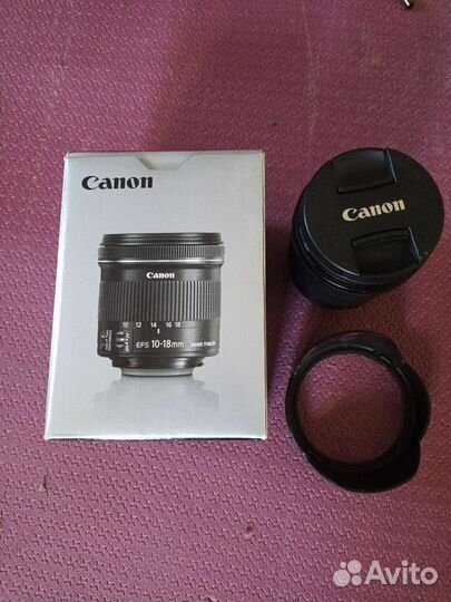 Объектив Canon EF-S 10-18 F4.5-5.6 IS STM