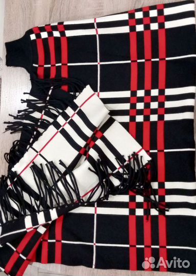 Пончо с рукавами, кофта