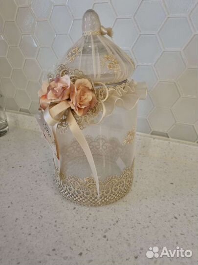 Ваза -бисквитница.Декор.Подарок