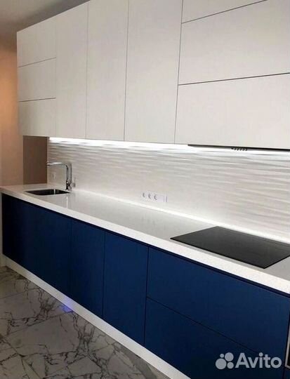 Кухонный гарнитур прямой в потолок на заказ