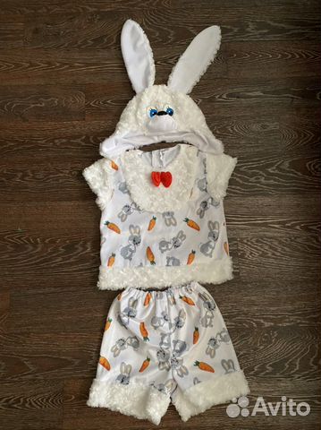Новогодний костюм зайца 104