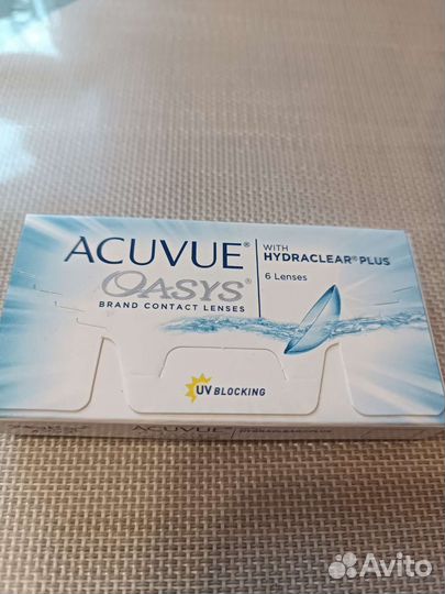 Линзы для глаз -3,75 новые