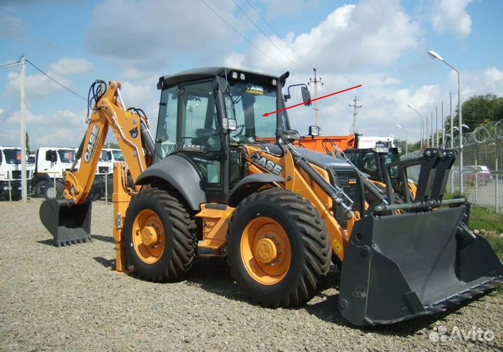 Стекло лобовое для погрузчика case