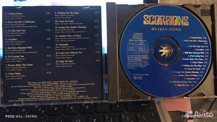 Scorpions - deadly sting 1995 CD (Holland)