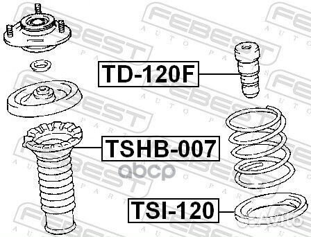 Отбойник переднего амортизатора TD120F Febest