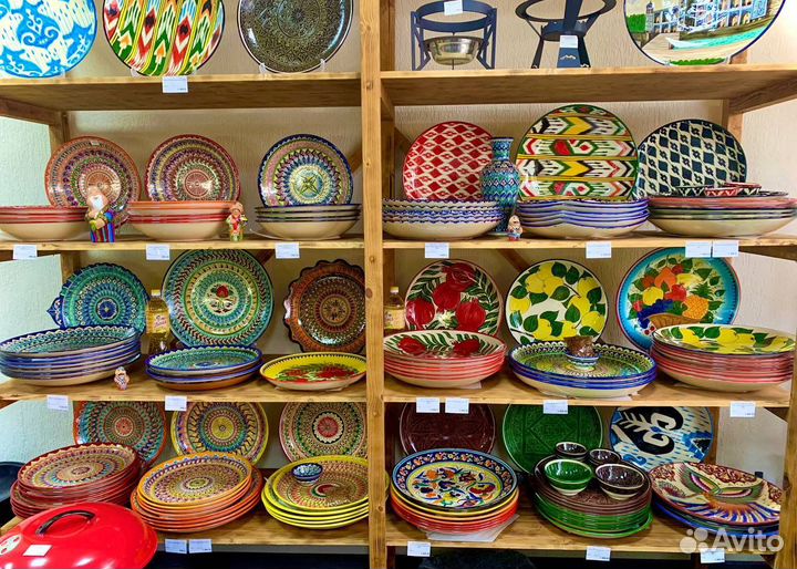 Узбекский ляган восточная посуда пиала косы глина