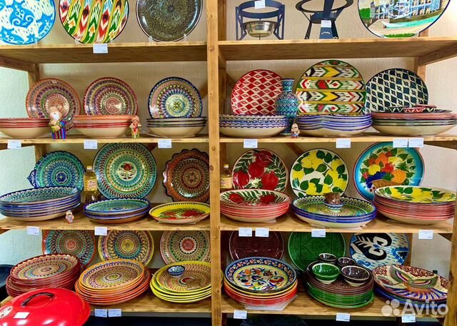 Узбекский ляган восточная посуда пиала косы глина