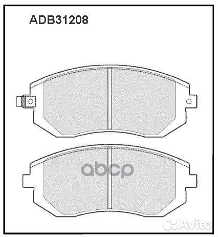 Колодки тормозные дисковые передние ADB31208