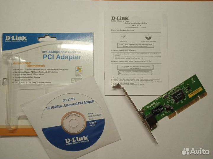 Сетевая карта D-Link DFE-520TX