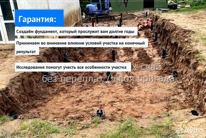 Установка Винтовых сваи