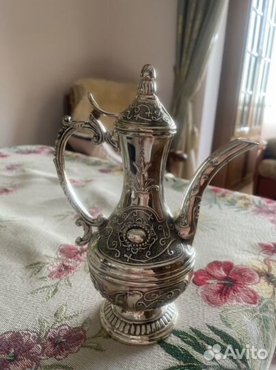 Мельхиоровый кофейный сервиз