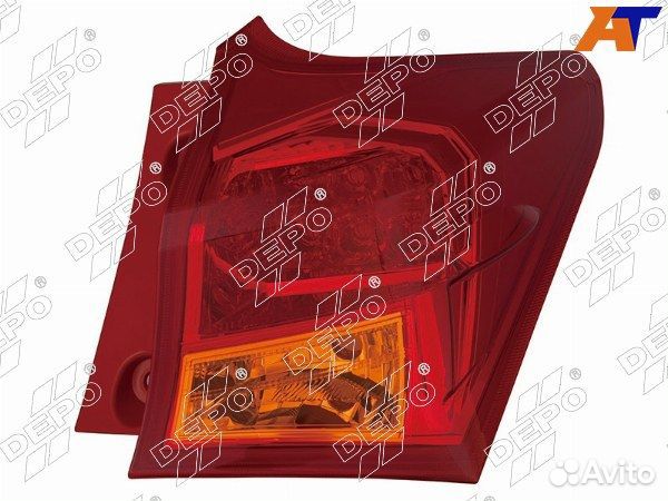 Фонарь задний toyota auris ZE18 12- 5D