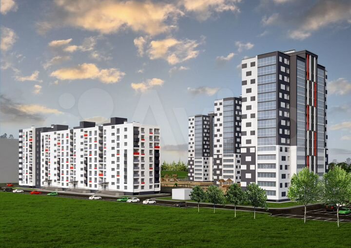 1-к. квартира, 44,1 м², 2/10 эт.