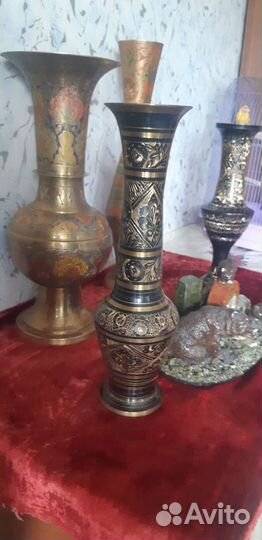 Вазы бронза индиские