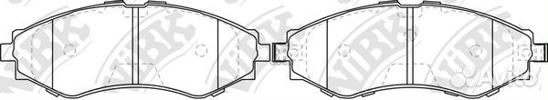 Колодки тормозные дисковые перед PN0374 NiBK