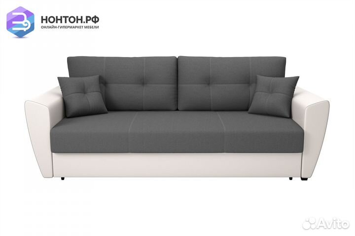 Диван выкатной Фортуна New серый / белый