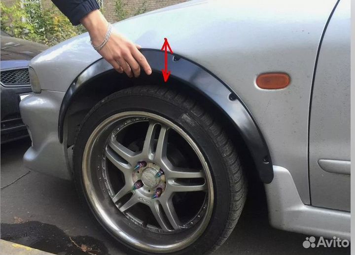 Фендера универсальные усиленные с выносом 40 мм