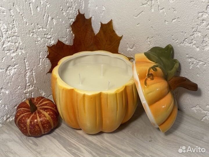 Ароматическая свеча из натурального соевого воска