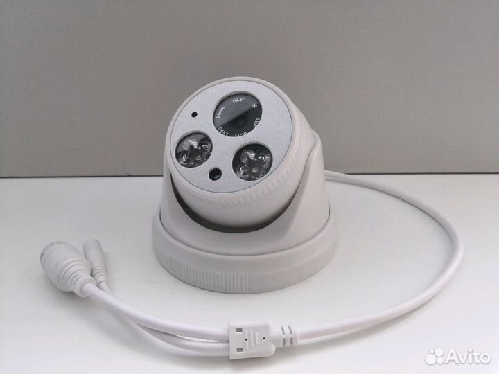 Камера видеонаблюдения купольная ip с аудио 3mpx