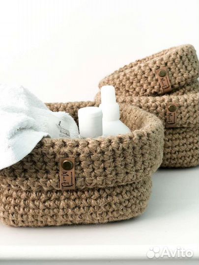 Набор корзин из джута