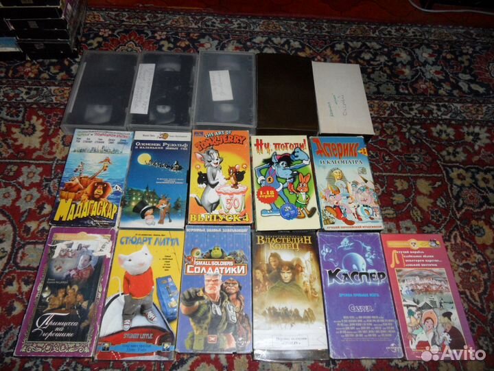 Видеокассеты для детей и взрослых