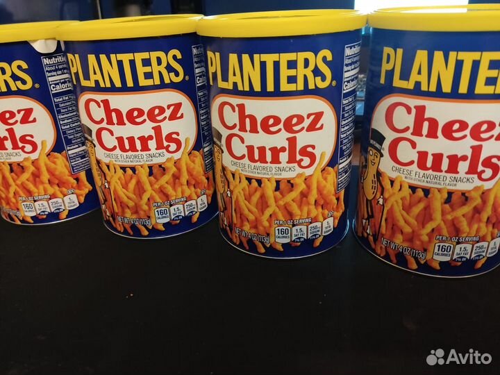 Чипсы сырные Плантаторы Planters Cheez Curls