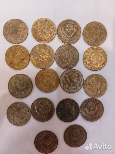 Монеты СССР 3 копейки