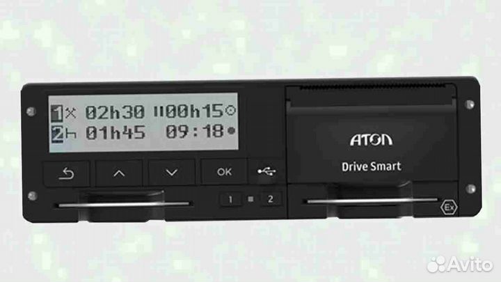 Тахограф Atol drive Smart с чипом нкм.Под ключ