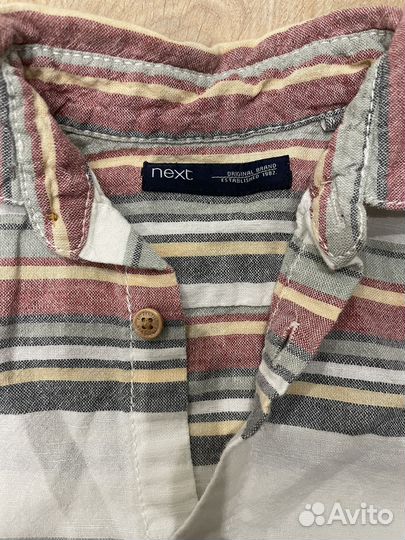 Рубашка next шорты лен