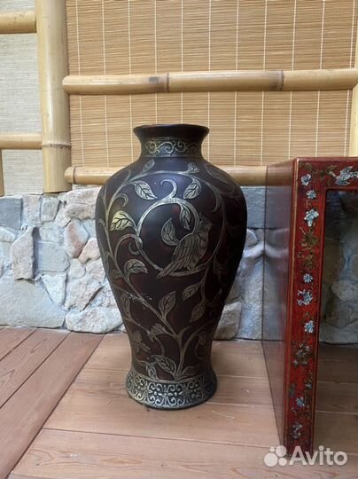 Ваза шинуазри винтаж