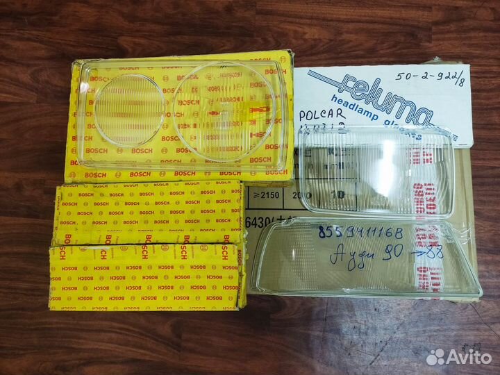 Стёкла фар на иномарки