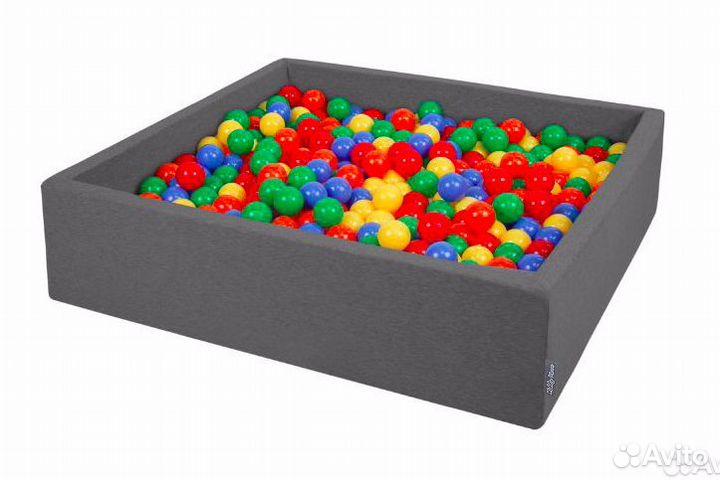 Игровой набор разноцветных шаров 100 штук