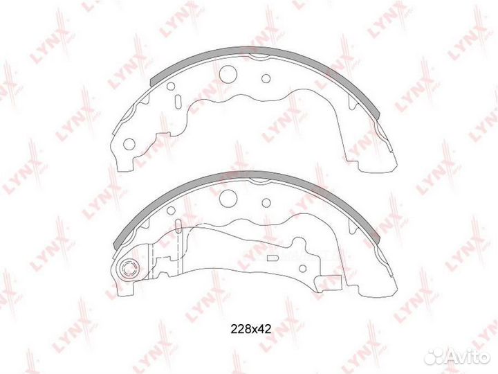Lynxauto BS-6304 Колодки тормозные барабанные зад