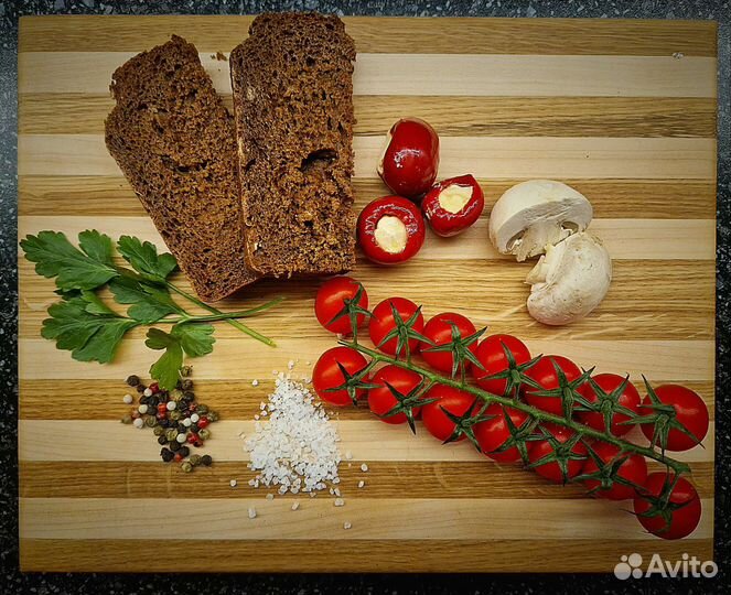 Доска разделочная из массива бука и дуба