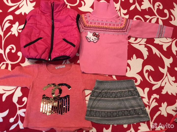 Одежда на девочку 4-5 лет