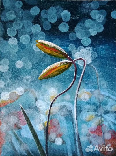 Картина акрилом Дыхание жизни