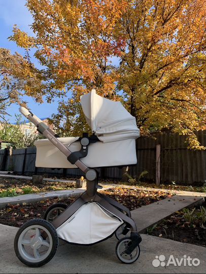 Коляска hot mom 2 в 1 белая