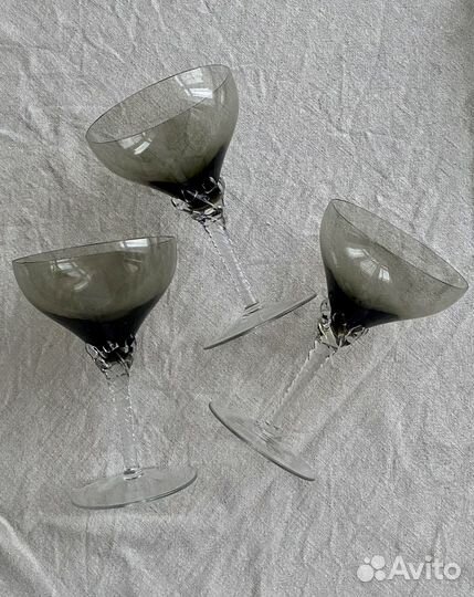 Фужеры для шампанского Bohemia Чехия 70- 80-е гг