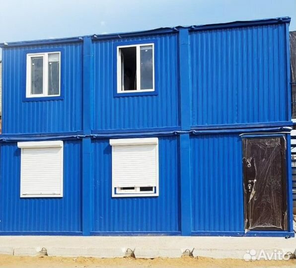 Модульное здание 6 бытовок (общая площадь - 76м2)