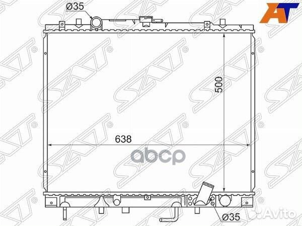 Радиатор Mitsubishi L200 96-06 / Pajero Sport 9