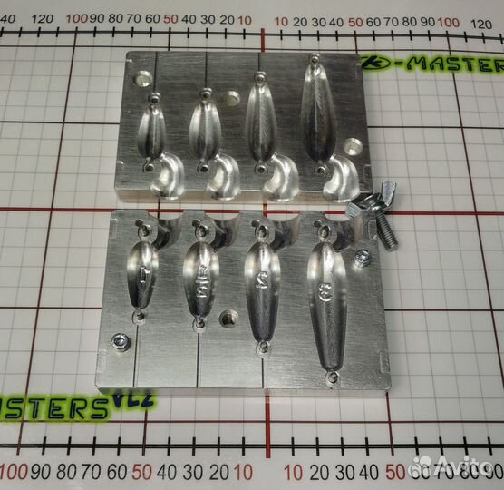 Форма для литья рыболовных грузил